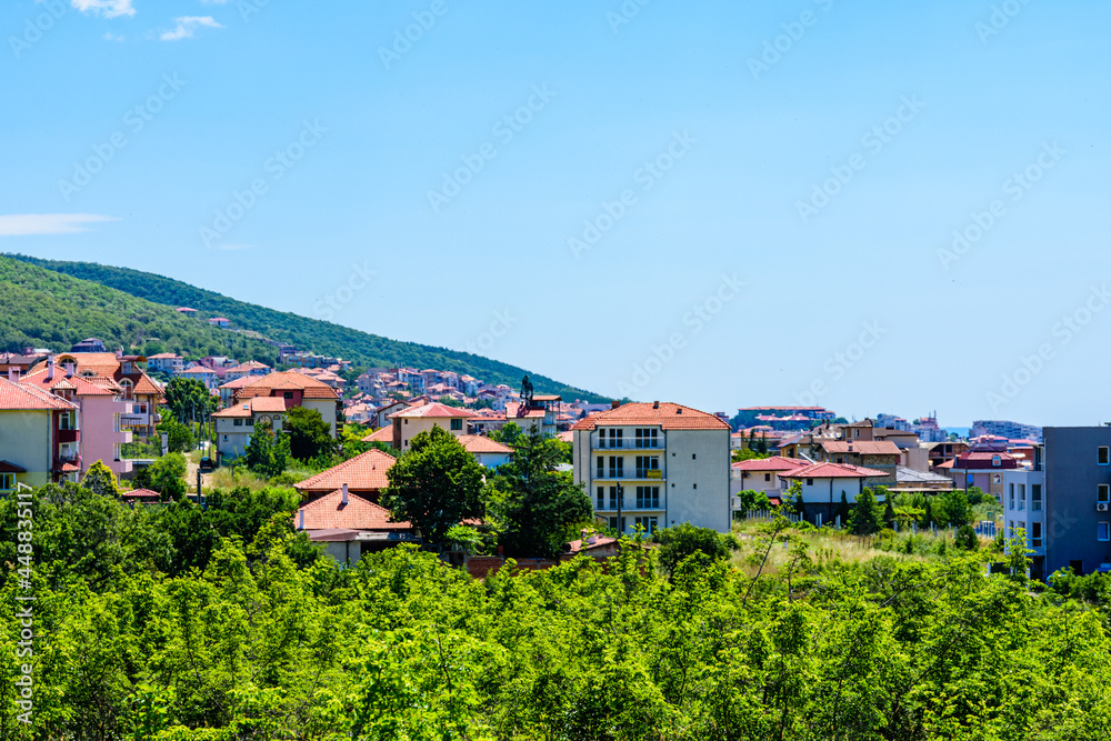 View at the town Sveti Vlas. Nessebar region, Bulgaria