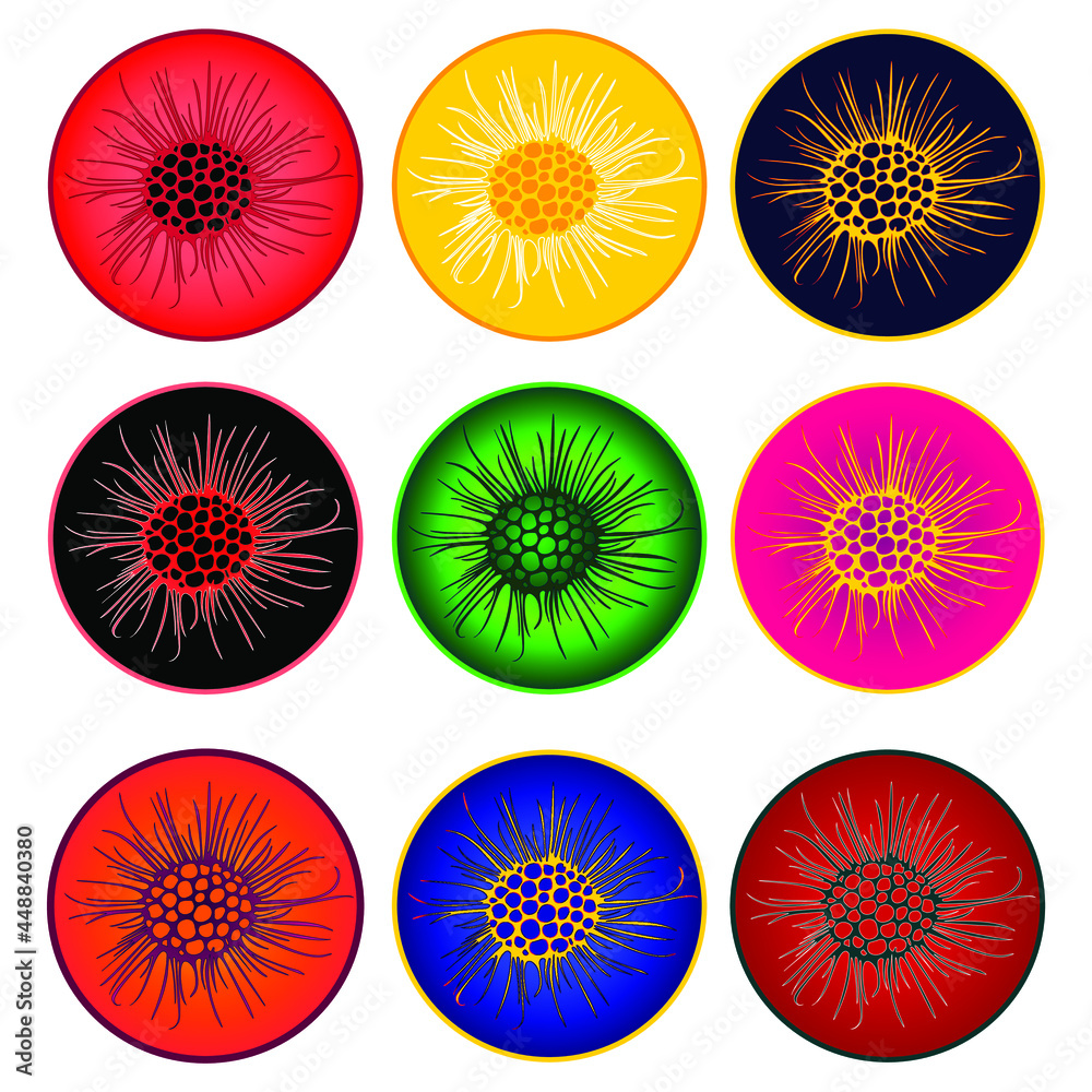 corona pattern abstract alian