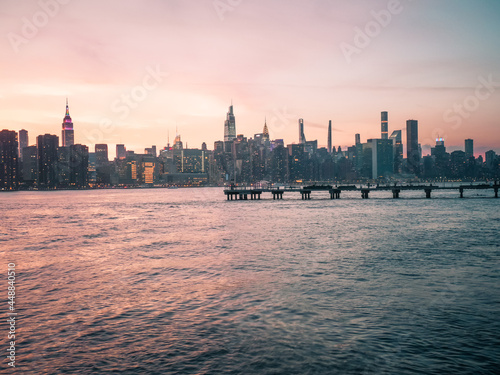 New York City Skyline Sunset