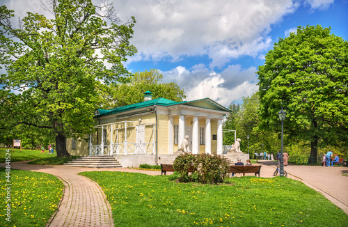 Palace pavilion and lions in Kolomenskoye in Moscow © yulenochekk