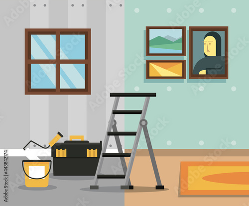 before and after room