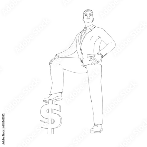 Geschäftsmann Dollar Symbol - P4 © Digital GFX