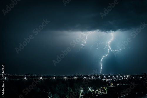 lightning in the night