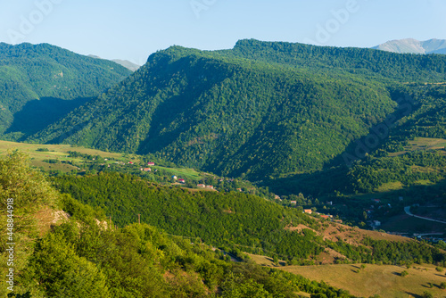 Debet village with surroundings from above  Armenia.