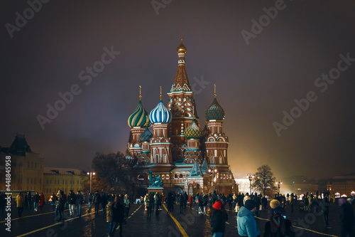 View of St. Basil's Cathedral in winter
