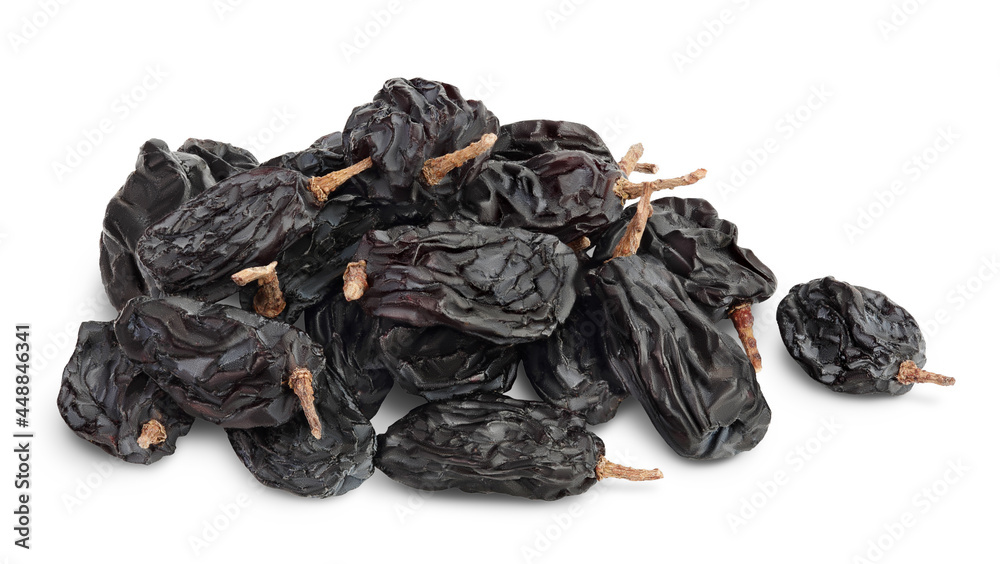 Yellow raisins isolated on white background with clipping path and full depth of field Yellow raisins isolated on white background with clipping path and full depth of field