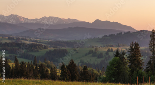 View of the Tatra Mountains from Bachledovka