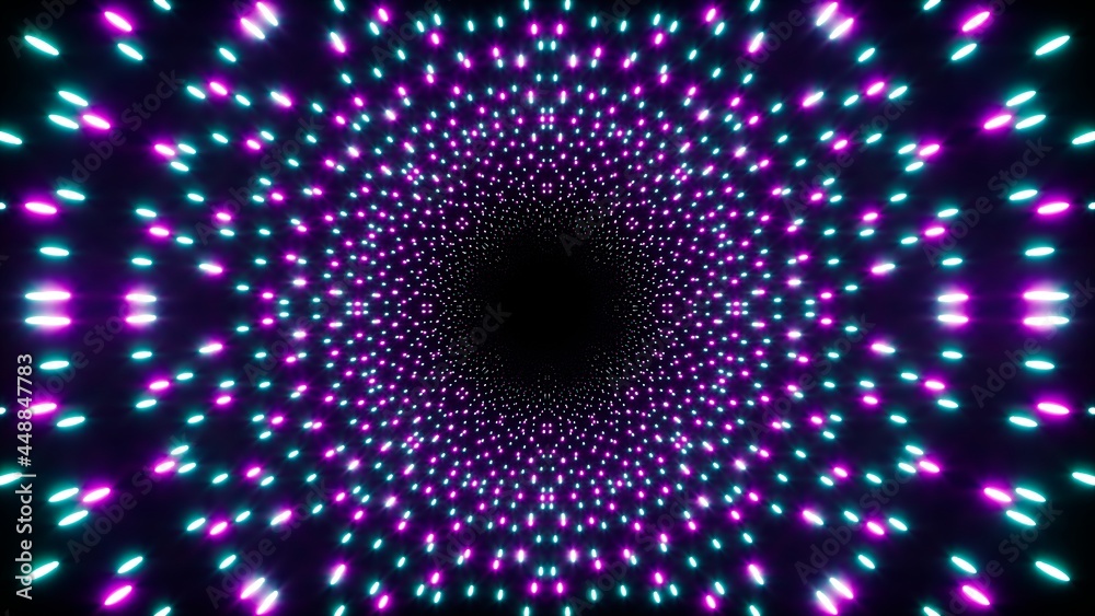 Dense Neon Particles Glittering Background. Dense Neon Particles Glittering Background.
