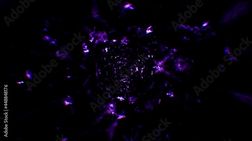 Purple Plasma Particle Effects Background