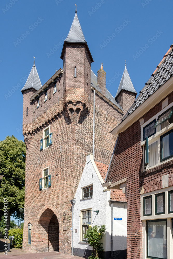 The city gate called Dijkpoort in Hattem, Gelderland Province, The Netherlands