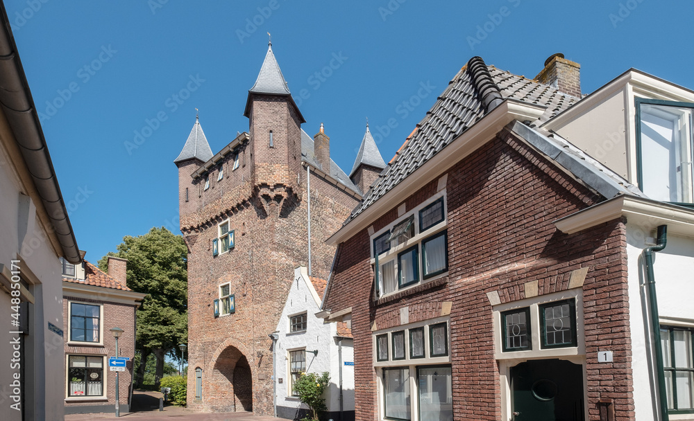 The city gate called Dijkpoort in Hattem, Gelderland Province, The Netherlands