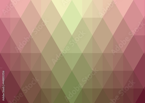 Abstract color Low-Polygones Generative Art background illustration