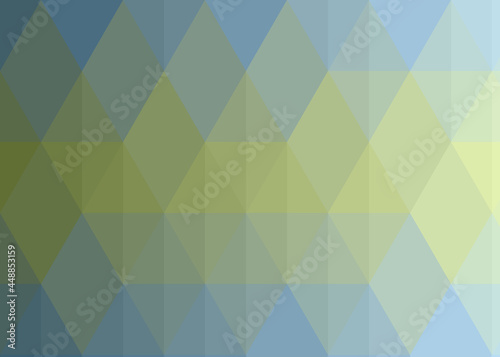 Abstract color Low-Polygones Generative Art background illustration