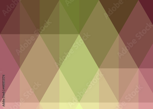 Abstract color Low-Polygones Generative Art background illustration