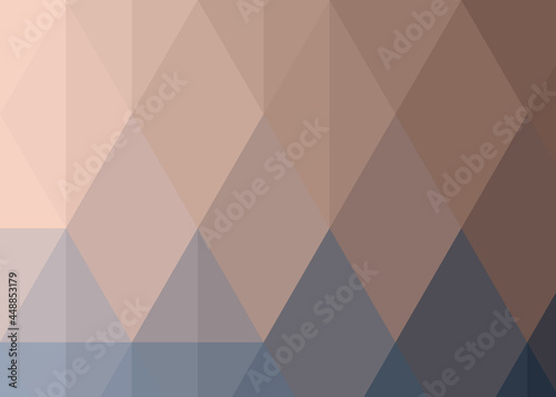 Abstract color Low-Polygones Generative Art background illustration