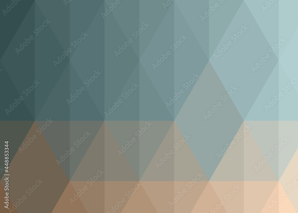 Obraz premium Abstract color Low-Polygones Generative Art background illustration