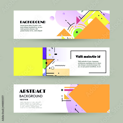 Business brochure 2017 vector set. Applicable for Banners, Placards, Posters, Flyers, cover design annual report, magazine. Modern geometric background template 