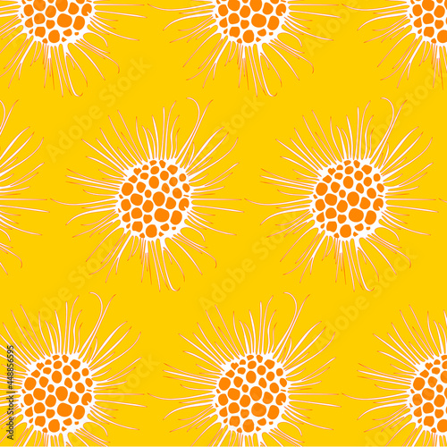 virus sun corona abstract pattern