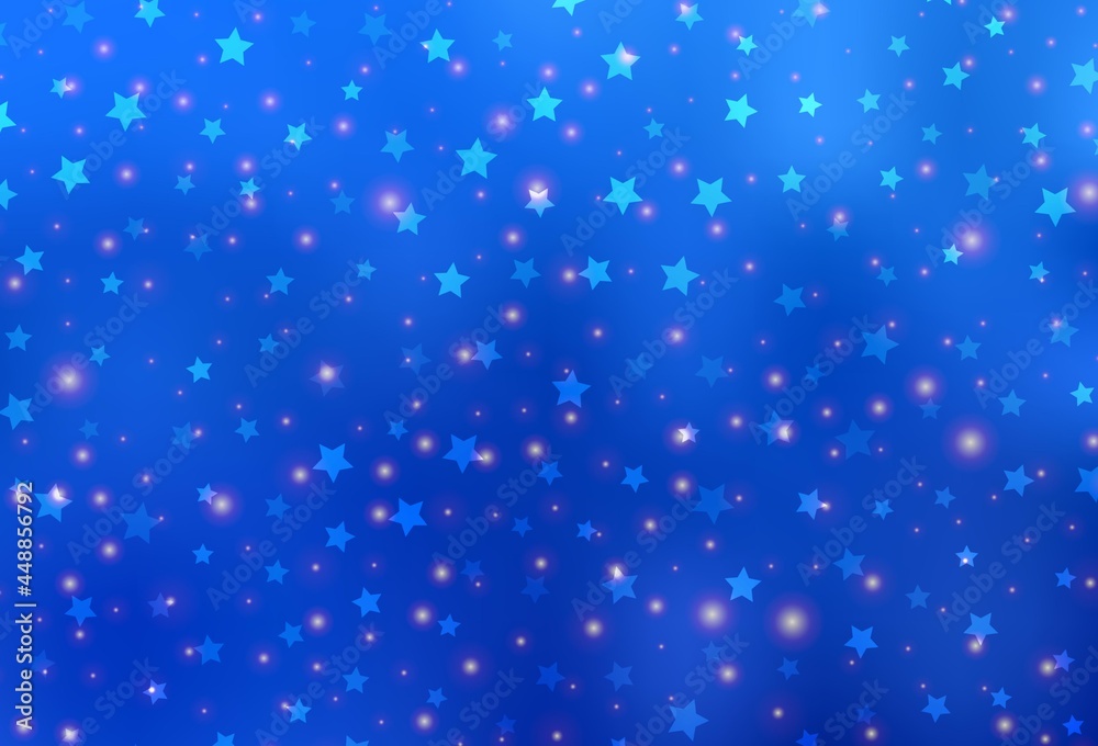 Light BLUE vector template in carnival style. Light BLUE vector template in carnival style.