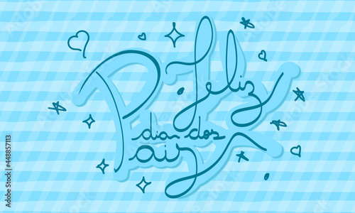 Feliz dia dos pais lettering