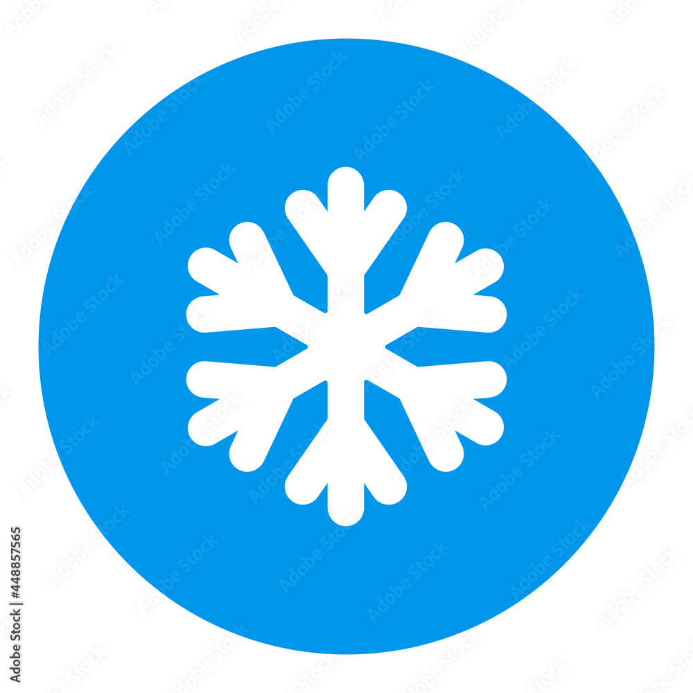 Snowflakes vector flat glyph icon. Weather sign Snowflakes vector flat glyph icon. Weather sign