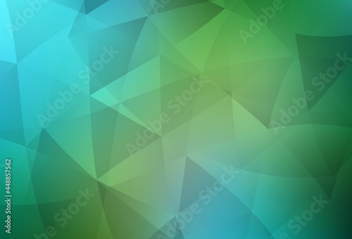 Light Blue  Green vector abstract mosaic pattern.
