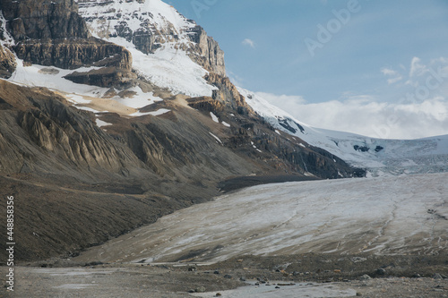 snow covered mountains