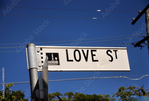 the street of love in Brisbane