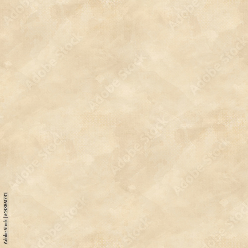 Watercolor pattern on kraft paper texture. Seamless background.