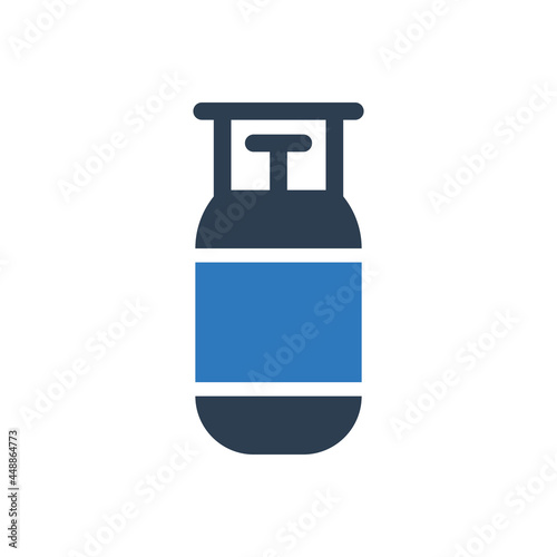 Gas cylinder tank icon
