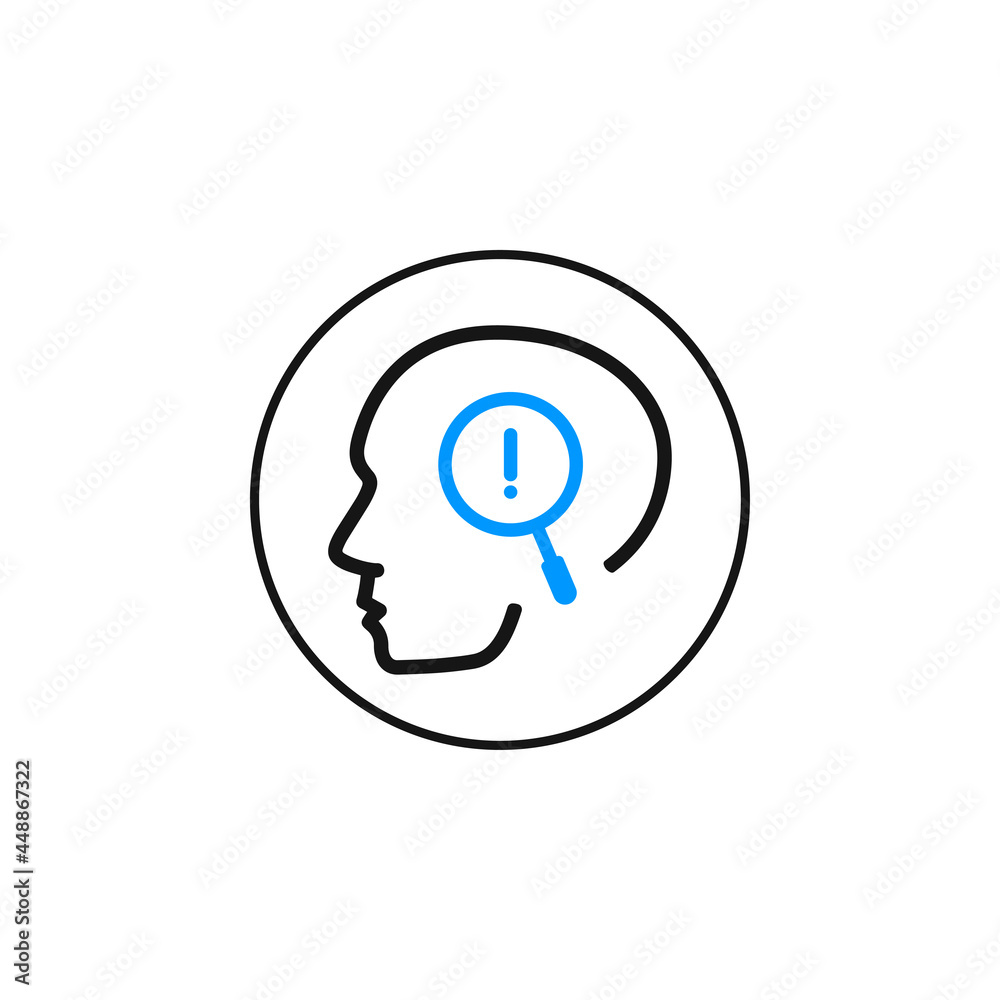 Anxiety, panic, problem icon vector Anxiety, panic, problem icon vector