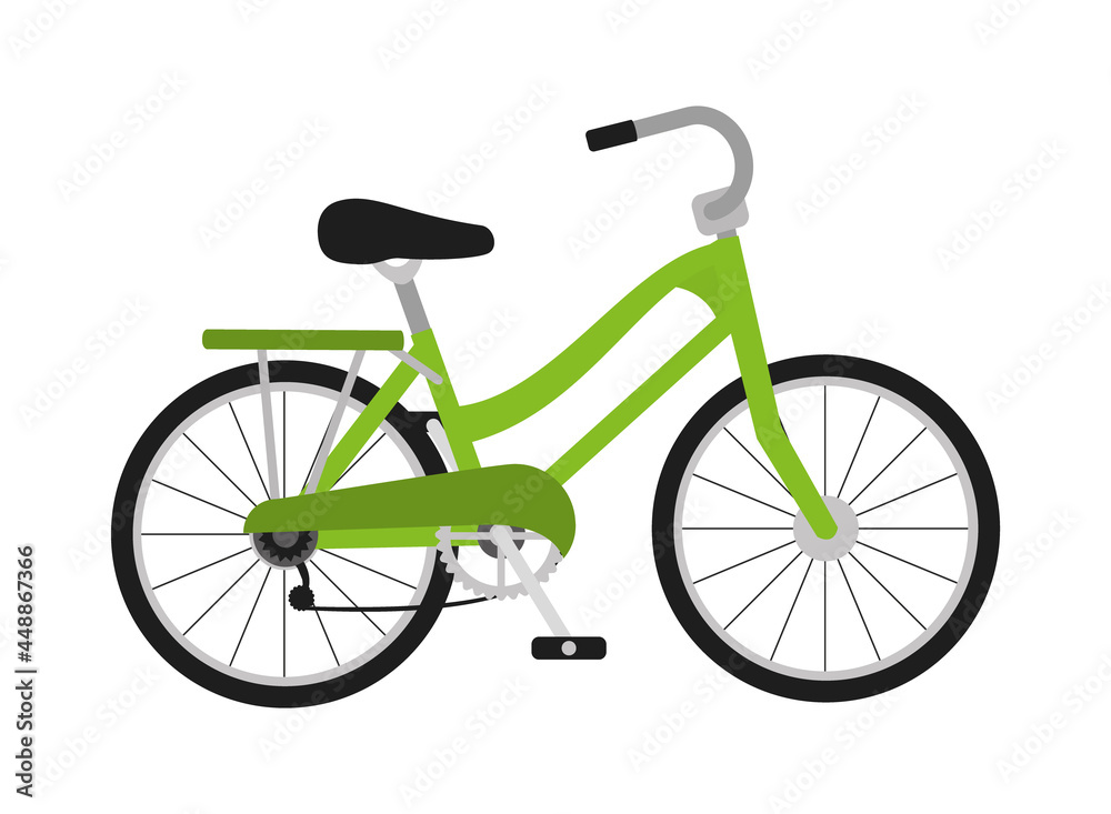 Fototapeta premium green classic bicycle
