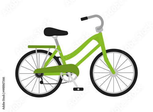 green classic bicycle