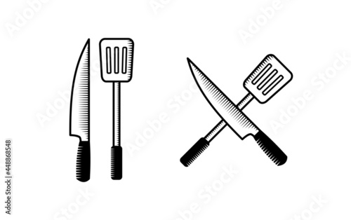 knife and spatula