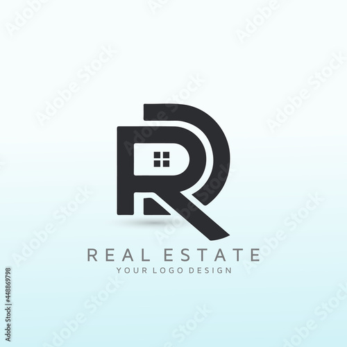 Real Estate Agent Logo to Attract Sophisticated Clientele letter RD