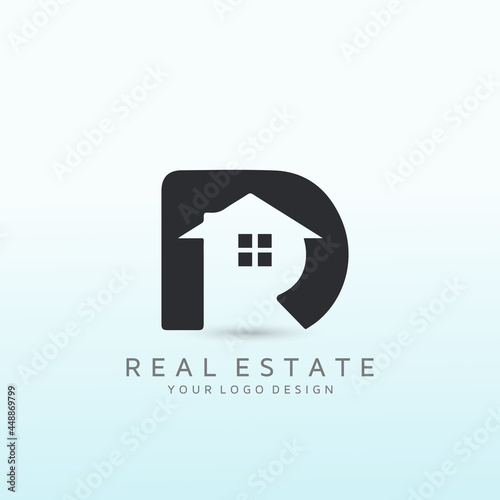 Real Estate Agent Logo to Attract Sophisticated Clientele letter RD