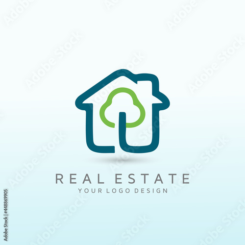 looking for your innovative real estate logo tree