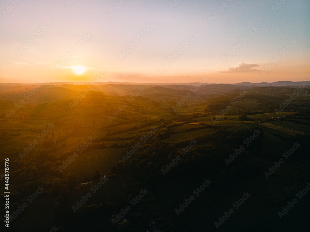 Countryside sunset Countryside sunset