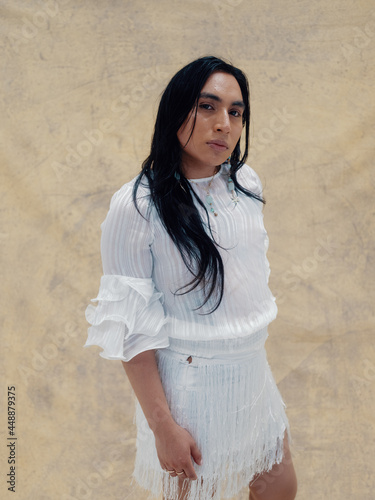 Portrait of a trans Latinx woman 