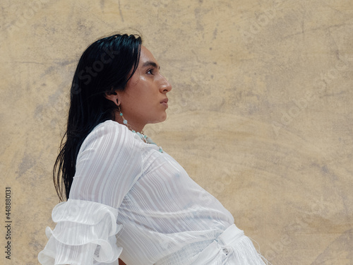 Portrait of a trans Latinx woman 