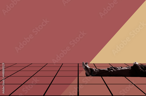 Lying man
