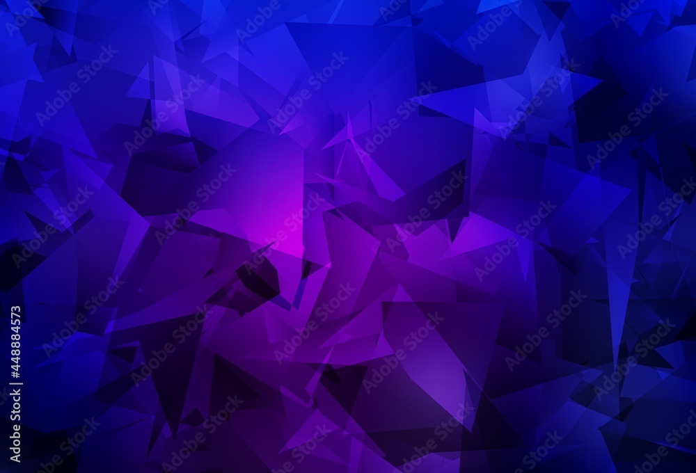 Dark Purple, Pink vector shining triangular layout. Dark Purple, Pink vector shining triangular layout.