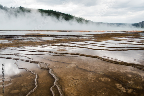 Geothermal formations in Yellowstone National Park. 