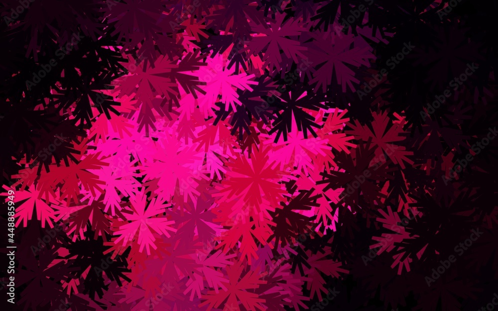 Dark Pink vector natural backdrop with flowers. Dark Pink vector natural backdrop with flowers.