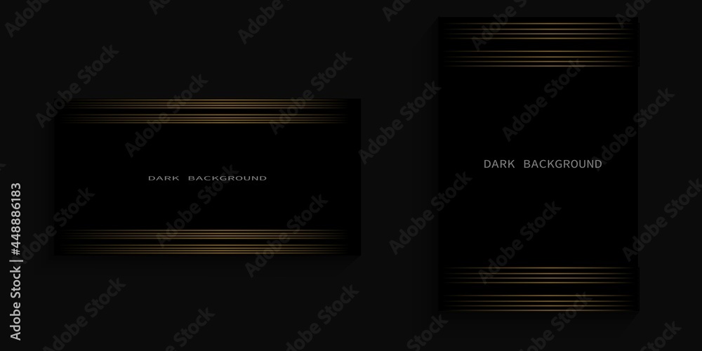 Fototapeta premium premium background with gold stripes on top and bottom, for covers, posters, banners, billboards