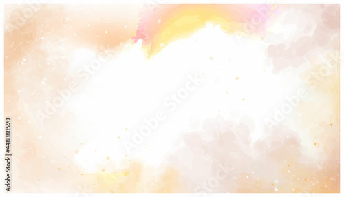 Soft Pink watercolor background for your design, watercolor background concept, vector. 