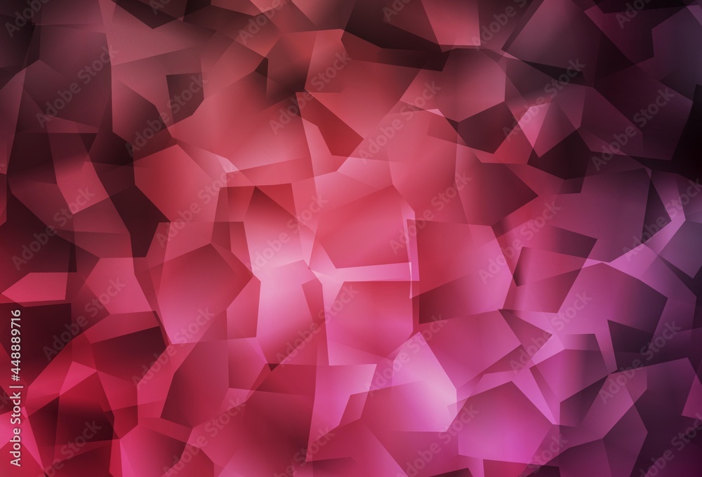 Light Pink, Red vector gradient triangles template. Light Pink, Red vector gradient triangles template.