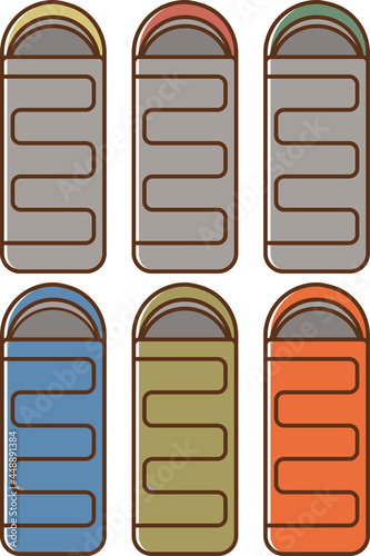 Envelope sleeping bag set
