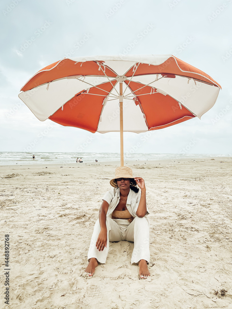 Gloomy day on the beach but make it fashion Gloomy day on the beach but make it fashion