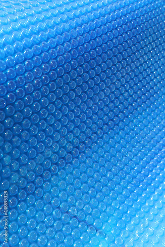 Blue bubble wrap